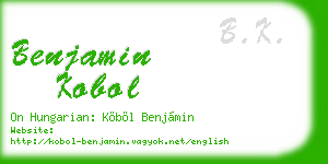benjamin kobol business card