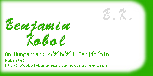 benjamin kobol business card